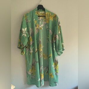 Do Everything In Love Green Kimono Wrap Cardigan | One Size